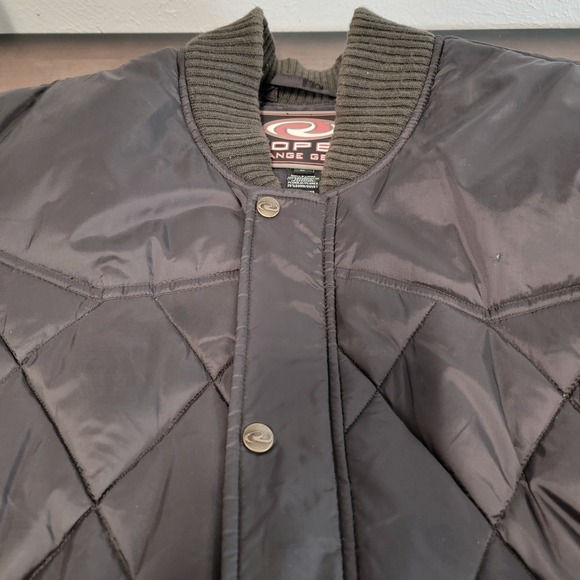 Roper Range Gear Quilted Down Jacket Men's XL Snap Front Insulated Bomber - Picture 3 of 10